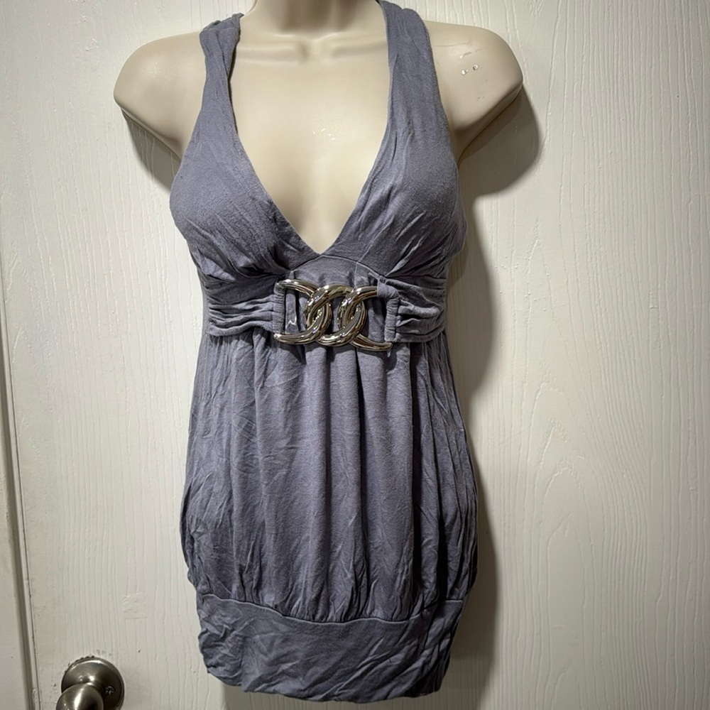 Y2K Halter top With Belt Size Small